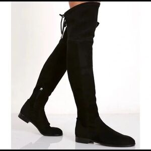 Dolce Vita Black Over-the-Knee Boots Sleek Silhouette